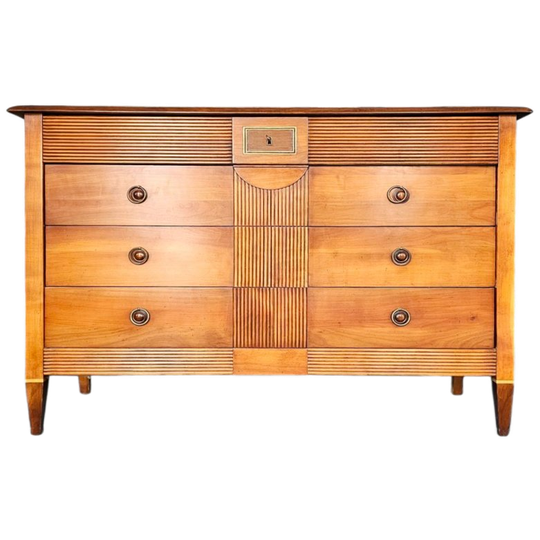 Brigitte Forestier For John Lewis & Partners / Cherrywood Commode Chest, Of Four Drawers 1990s 1