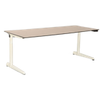 Ahrend 500 Bureau, Eiken Blad, 200 X 80 Cm, Hoogte Instelbaar Onderstel D.M.V. Handslinger thumbnail 1