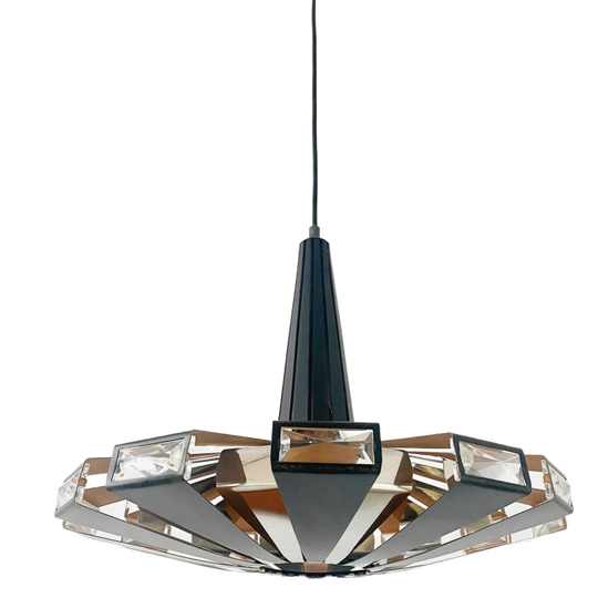 Vintage Deens Design Hanglamp Werner Schou Coronell Elektro 1970s 1
