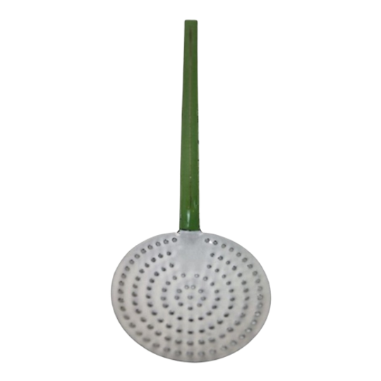 Schuimspaan Groen Met Wit Emaille 1