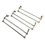Art Deco Handdoekhouder – Glas En Messing thumbnail 1