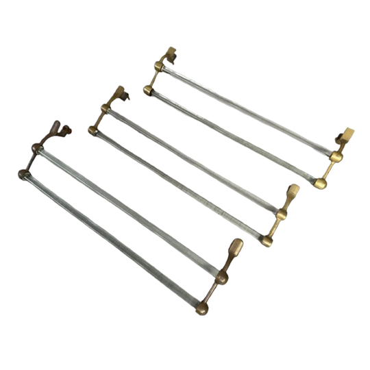 Art Deco Handdoekhouder – Glas En Messing 1