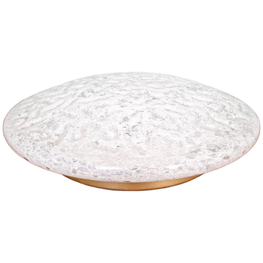 Grote Plafondlamp Van Geglazuurd Glas (diam 45cm), Doria, 1970 1
