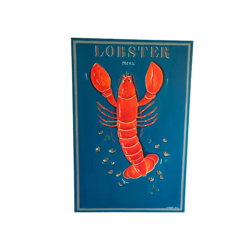Schilderij Lobster Menu
