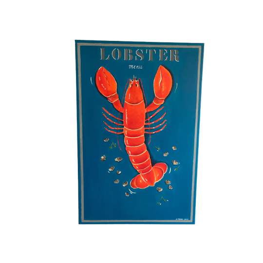 Schilderij Lobster Menu 1