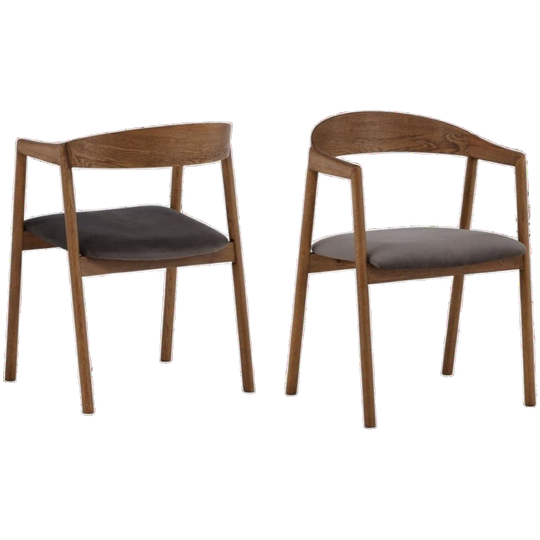 Loima Eetkamerstoel - Set Van 2 - Walnoot 1