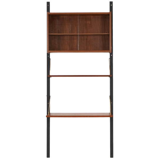 Teak Wall Unit Ps System, Danish Design, 1960s, Manufactured By Randers Møbelfabrik 1