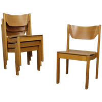 Set Of 4 Dining Chairs, 1970s