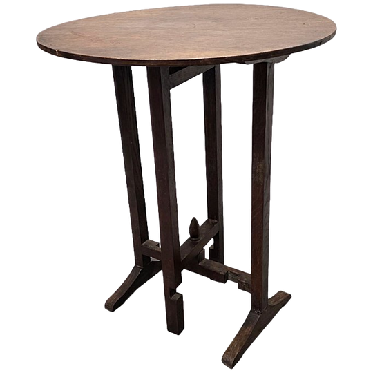 Oude Franse Table Vigneron Stijl Bijzettafel, Jaren 40/50 1