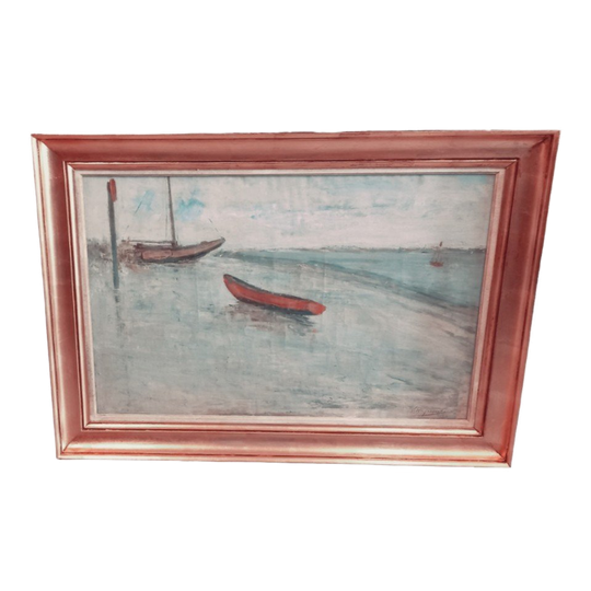 Karel Heymans (1899-1974) Bootjes Aan Het Strand 1