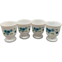 Vintage Arcopal France Veronica Eierdopjes Set Van 6