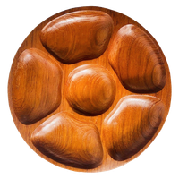 Teak Houten Hapjesschaal Midcentury Laur Jensen