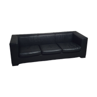 Camin Wittmann Sofa Black Leather