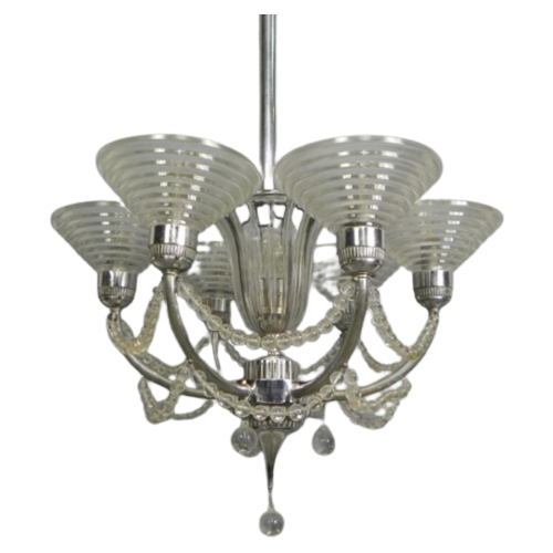 Art Deco Hanglamp G. Leleu
