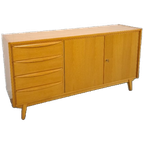 Fineer Dressoir Met Lades En Houten Handgrepen, Tv Meubel thumbnail 1