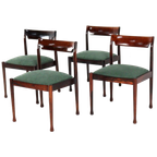 Set 4 Palissander Eetkamerstoelen Stoelen Vintage thumbnail 1