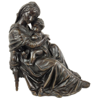 Bronzen Madonna Met Kind thumbnail 1