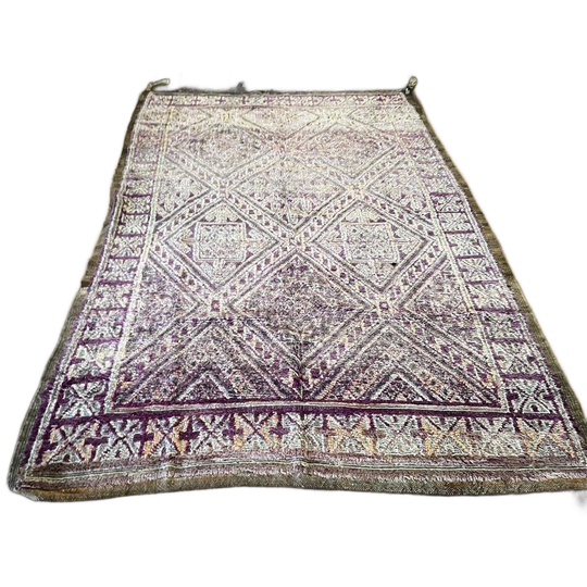 Vintage Xl Marokkaans Wollen Tapijt 1