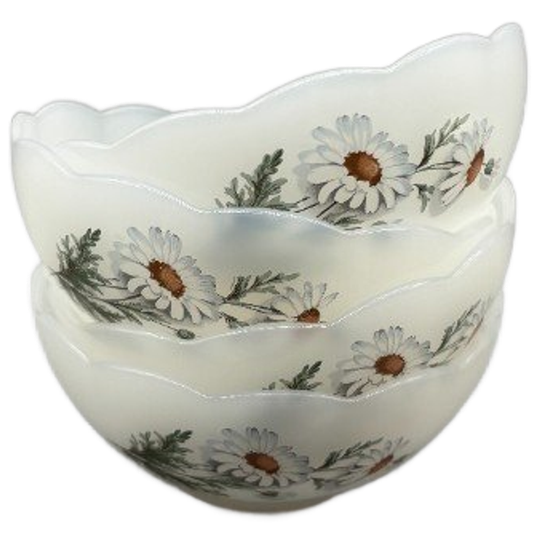 Set Arcopal Schaaltjes Daisy 4 Stuks 70's 1