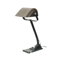 Art Deco Bureaulamp Notarislamp Erpe Model 52 Smeedijzer Bakeliet