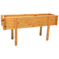 Scandinavische Vintage Plantenbak Grenen Hout
