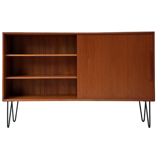 Vintage Houten Dressoir Met Schuifdeur 1
