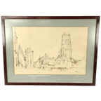José Van Gucht - Aquarel - Veurne Markt thumbnail 1