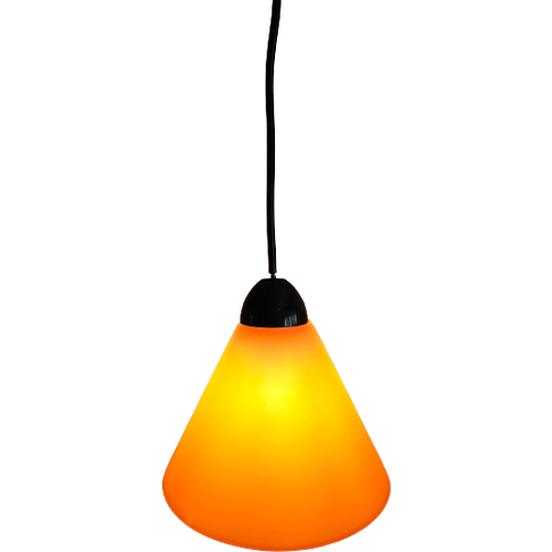 Massive Oranje Glazen Lamp