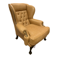 Showroommodel The Dundee Chesterfield Fauteuil In Honing Vintage Leder