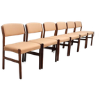 Set Van Set Van 6 Vintage Eetkamerstoelen Palissander thumbnail 1