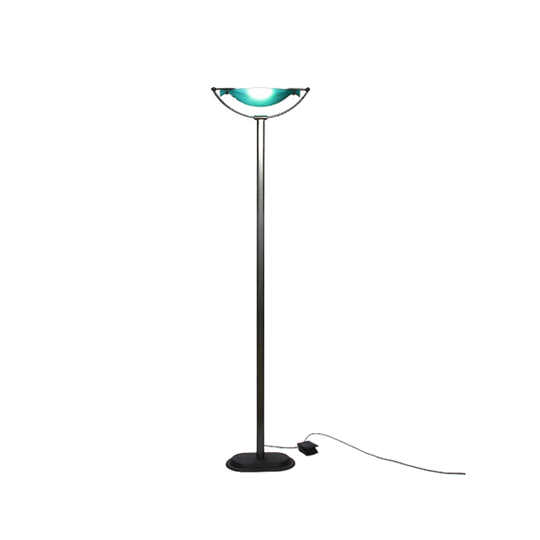 Glass Bowl Italian Floor Lamp 1