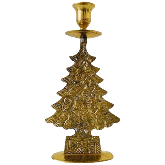 Vintage Messing Kerstboomkandelaar 1960’s 1