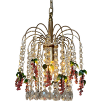 Meerdere Beschikbaar Vintage Roze Murano Druiven Kroonluchters Hanglampen