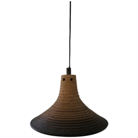 Vintage Aardewerk Hanglamp Heksenhoed 1