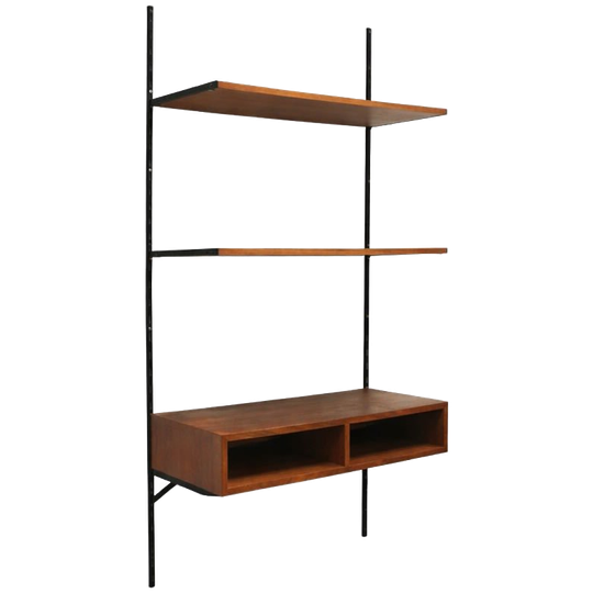 Vintage Wandsysteem / Wandrek Met Kastje Uit De Jaren ’60 1