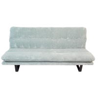 Vintage Artifort Kho Liang 3 Zits Bank Blauw | Ribstof Licht