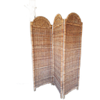 Vintage Rotan Kamerscherm, Roomdivider, Scherm Met 3 Luiken thumbnail 1