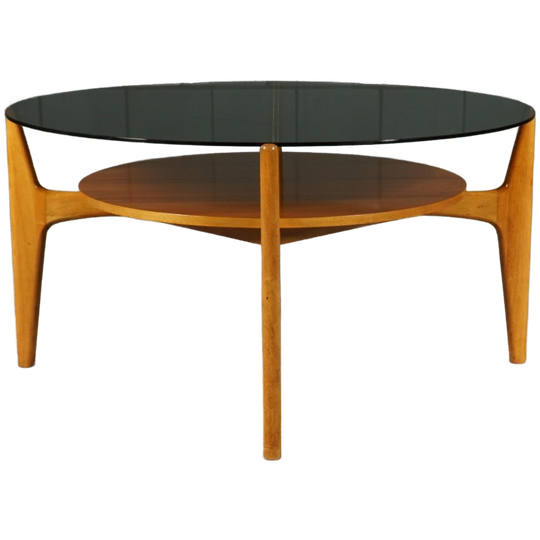 Vintage Notenhouten Salontafel – Wilhelm Renz – Jaren 60 1