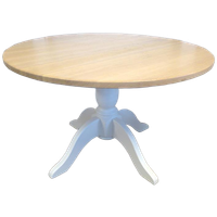Prachtige Landelijke Ronde Eiken Tafel