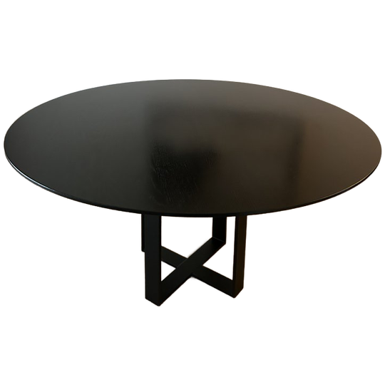 Zwarte Ronde Eettafel Lijn M - 150 Cm 1