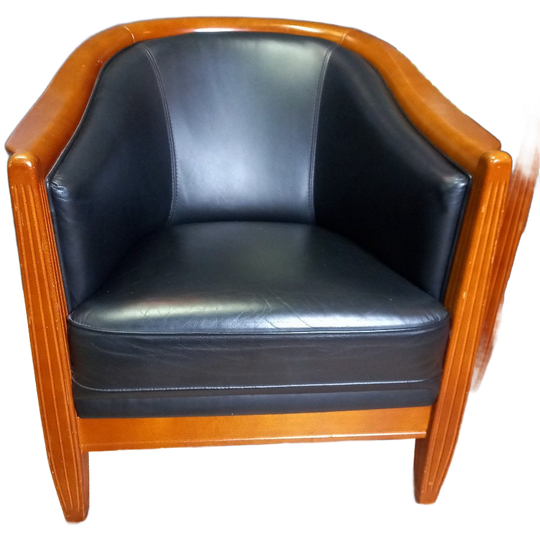 Donkerblauwe Vintage Clubfauteuil 2 Stuks Prijs P/st 1