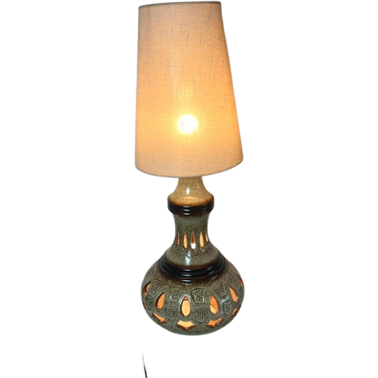 Vintage Aardewerken Lamp 1