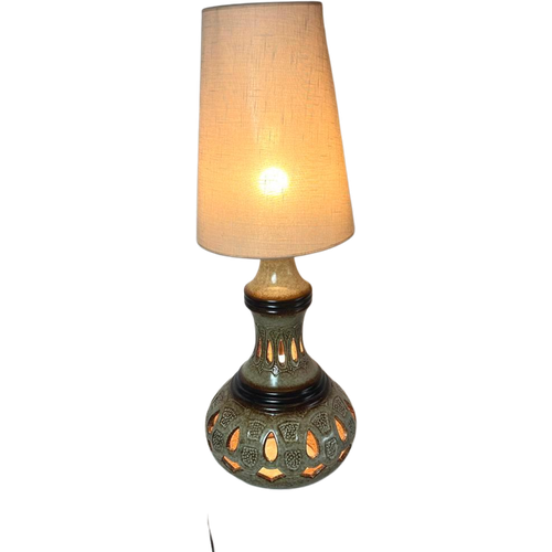 Vintage Aardewerken Lamp