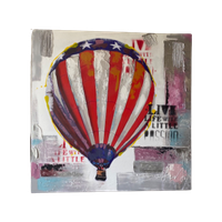Cobra Art. Balloon. Gesigneerd. Canvas. Acryl Werk. 1X1M