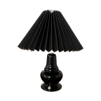 Ceramic Lamp With Accordion Shade thumbnail 1