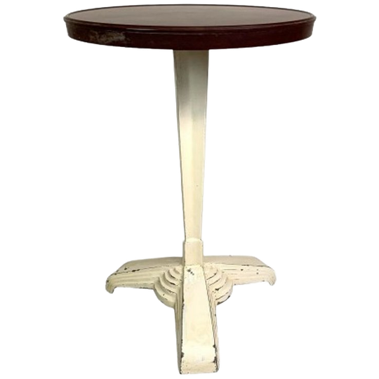 Art Deco Bistrotafel Met Bakelieten Blad, Louis Vuitton, Rex, Jaren 30 1