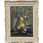 Sungurov A.I. Russische Kunstenaar. "Stilleven Met Appels En Druiven." thumbnail 1