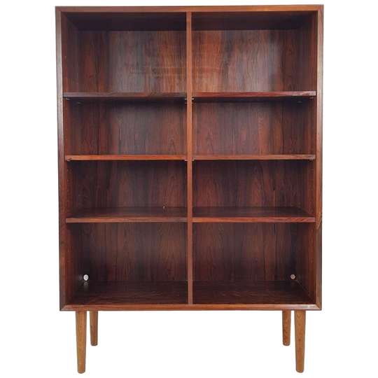 Vintage Deense Boekenkast | Palissander Hout Open Kast 1