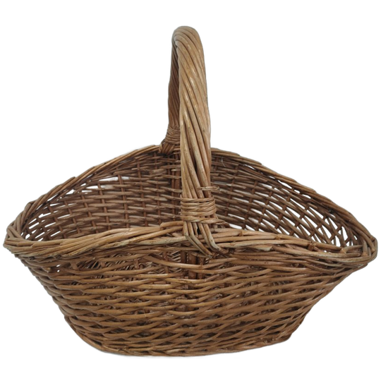 Grote Rieten Ovale Open Picknick Mand 1