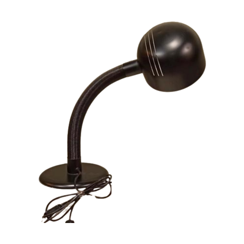 Vintage Grote Tafellamp, Bureaulamp, Zwart, H 68 Cm